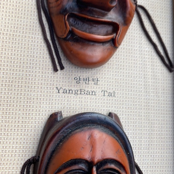 Vintage Korean Traditional Mask Image Framed Art - Picture 6 of 11